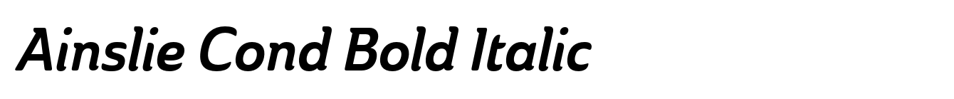 Ainslie Cond Bold Italic image